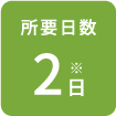 所要日数2日