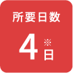 所要日数4日